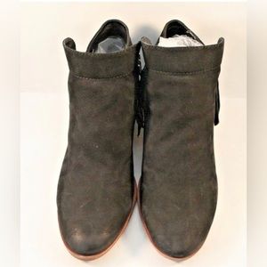 Sam Edelman Black Suede Side Zip Ankle Bootie Womens Size US 7.5M